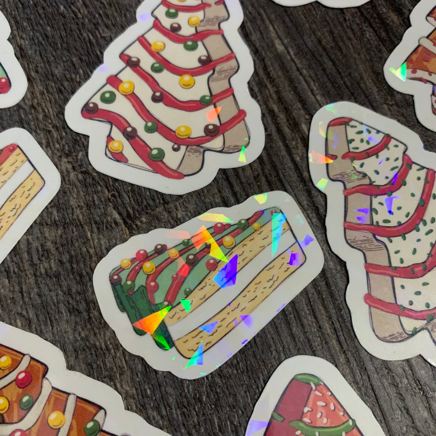 Christmas Tree Cake Stickers