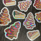 Christmas Tree Cake Stickers