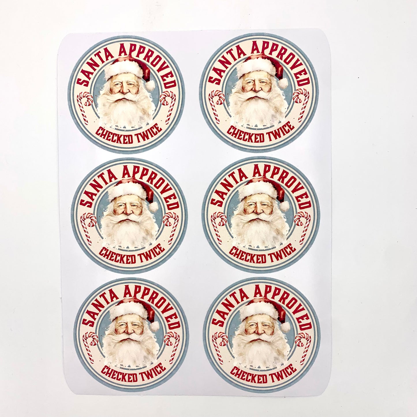 Santa Approved Matte Stickers