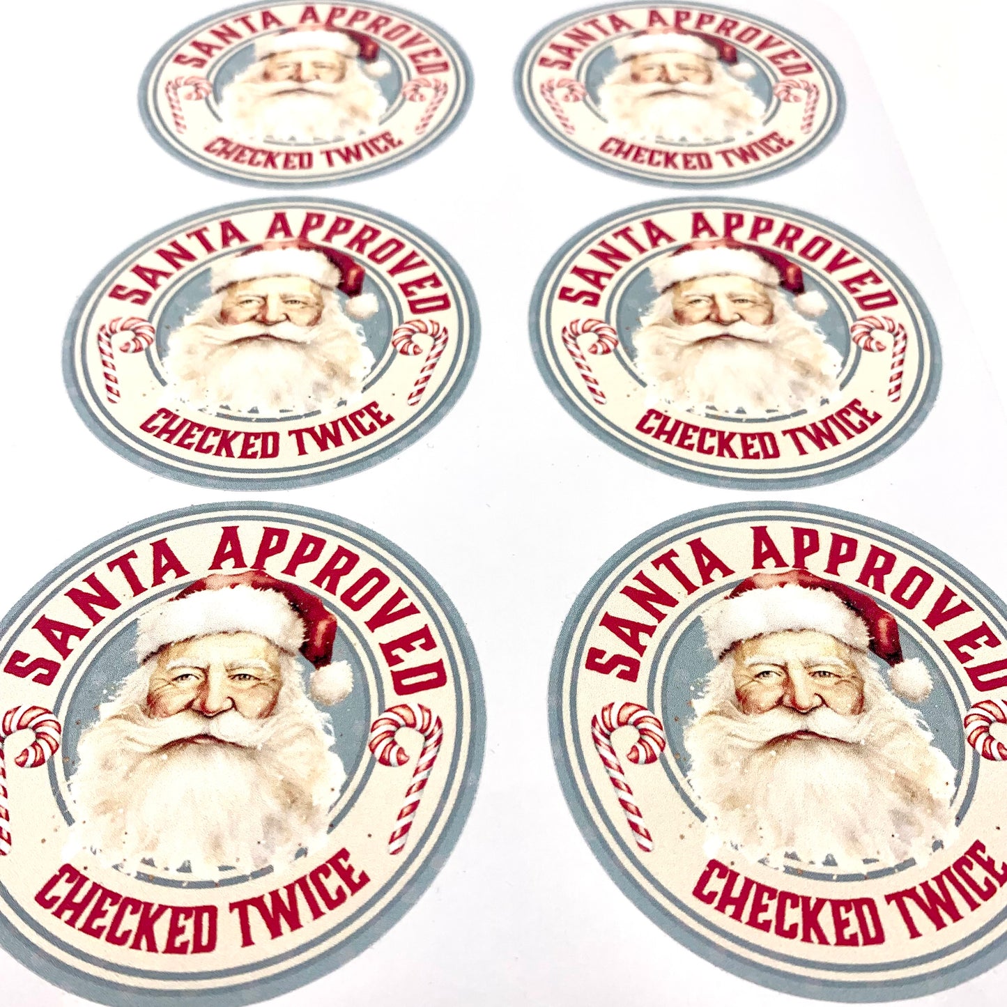 Santa Approved Matte Stickers